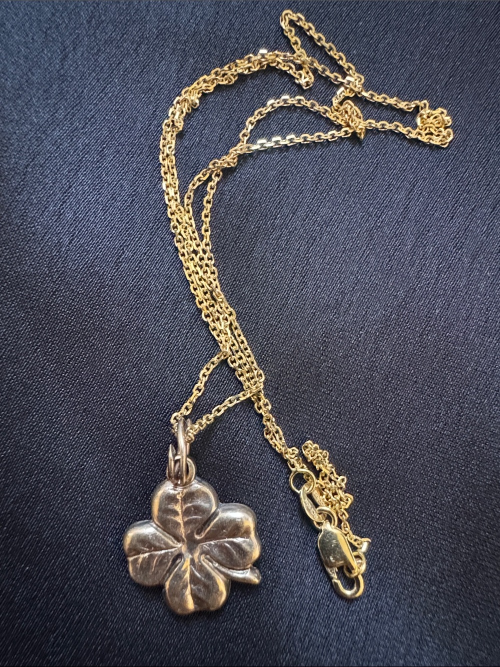 10k Yellow Gold Cable Chain Necklace  with lobster clasp 16" - Gold 10k - Picture 2 of 11